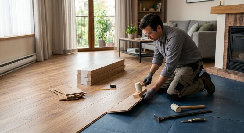 Laminate Floor Installation in Holliston, MA