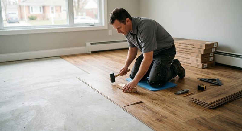Linoleum Floor Installation in Bridgewater, MA