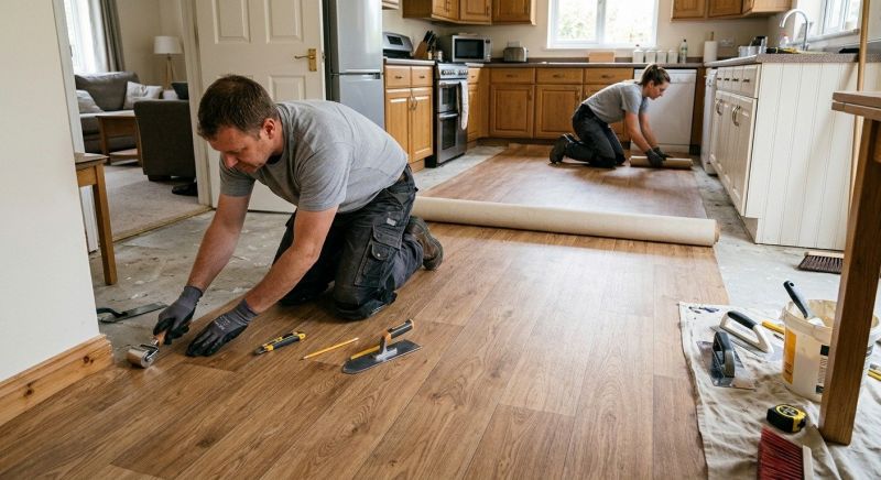 Linoleum Floor Installation in Mansfield, MA