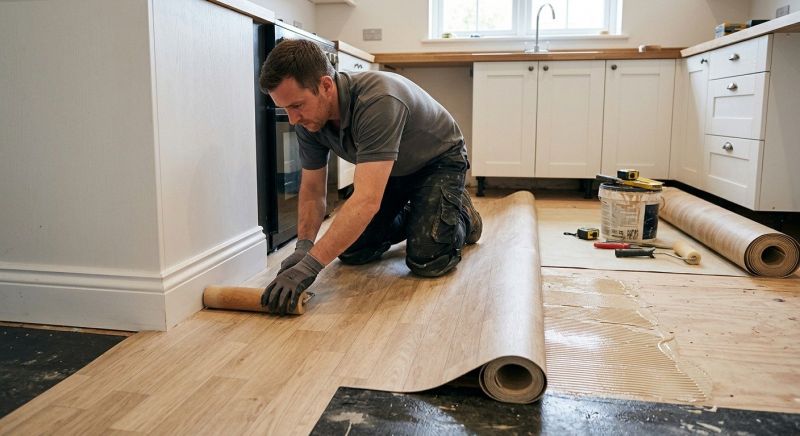 Sheet Linoleum Installation in Hanson, MA