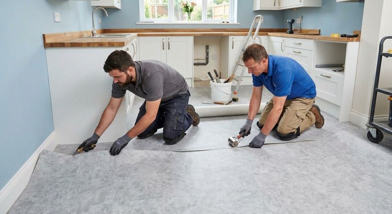 Sheet Linoleum Installation in Mansfield, MA